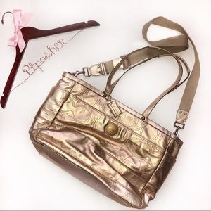 Coach Gold Diaper Bag